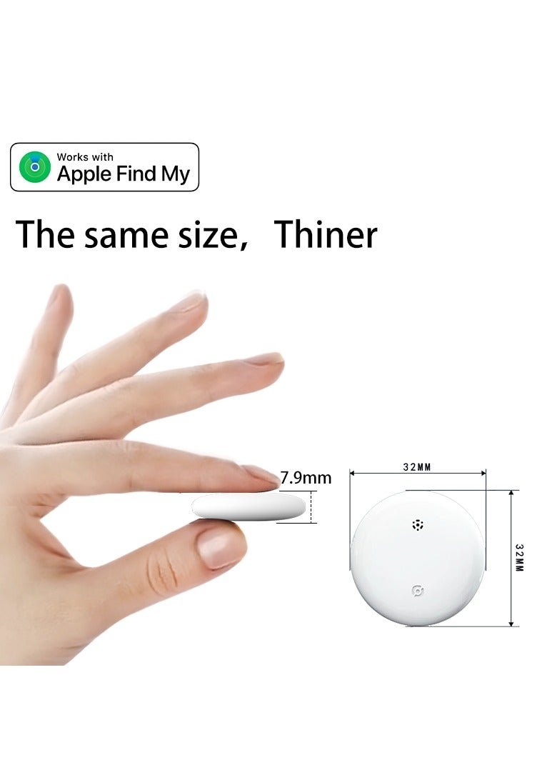 Golau XQOOPS Smart Tracker Item Finder for Apple Find My (iOS Only), Super MINI Size Key Finder Item Locator for Luggage,Wallet,Bicycle and More, IPX6 Waterproof Works Like Apple Airtag(White-1 Pack) - Image 4