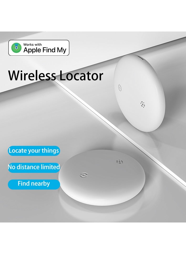 Golau XQOOPS Smart Tracker Item Finder for Apple Find My (iOS Only), Super MINI Size Key Finder Item Locator for Luggage,Wallet,Bicycle and More, IPX6 Waterproof Works Like Apple Airtag(White-1 Pack) - Image 3