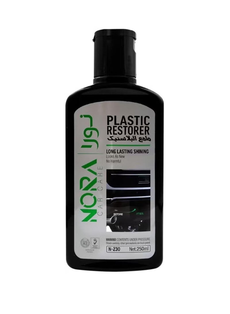 نورا ملمع ومجدد بلاستيك السيار ة يعيد اللمعان الطبيعي ويجدد المظهر الخارجي والداخلي 250 مل - Image 1
