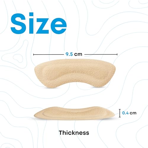Helios Heel Grips for Pain Relief, Soft Thick Shoe Inserts Heel Pads Inserts for Men & Women, Prevent Heel Slip & Blisters, Shoe Filler Cushions for Better Fit & Comfort For Men And Women - Image 5