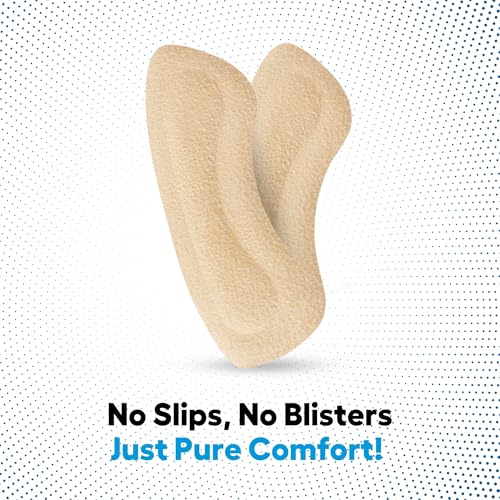 Helios Heel Grips for Pain Relief, Soft Thick Shoe Inserts Heel Pads Inserts for Men & Women, Prevent Heel Slip & Blisters, Shoe Filler Cushions for Better Fit & Comfort For Men And Women - Image 3