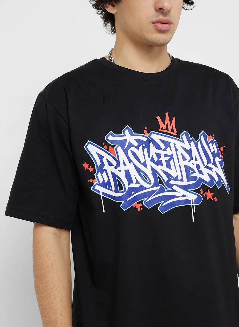 Seventy Five Printed Crew Neck T-Shirt