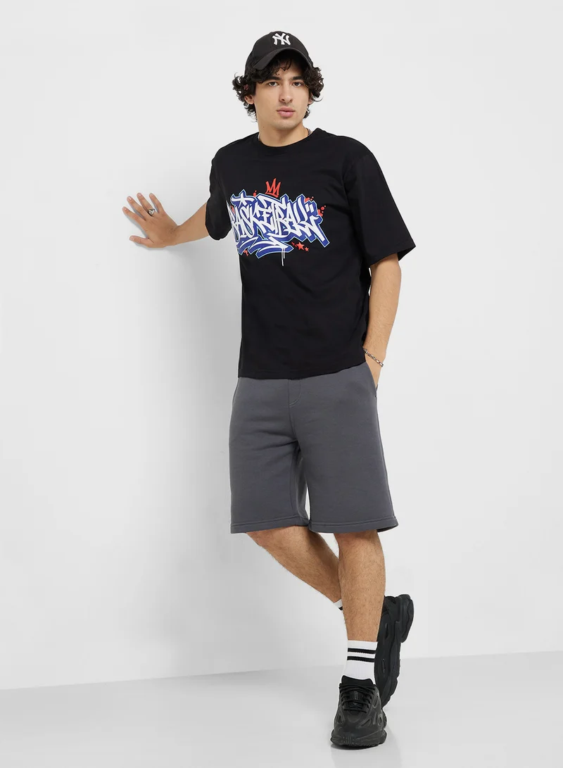 Seventy Five Printed Crew Neck T-Shirt