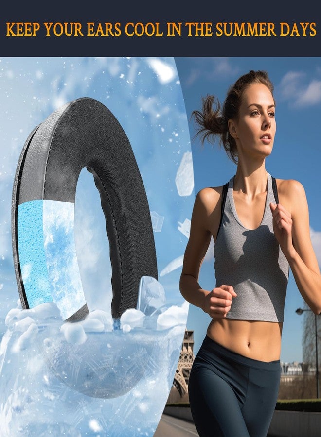 SoloWIT Cooling-Gel Ear Pads Cushions Replacement, Earpads for Bose QuietComfort 35 (QC35) and Quiet Comfort 35 II (QC35 II) Over-Ear Headphones, Noise Isolation Foam - Black - Image 5