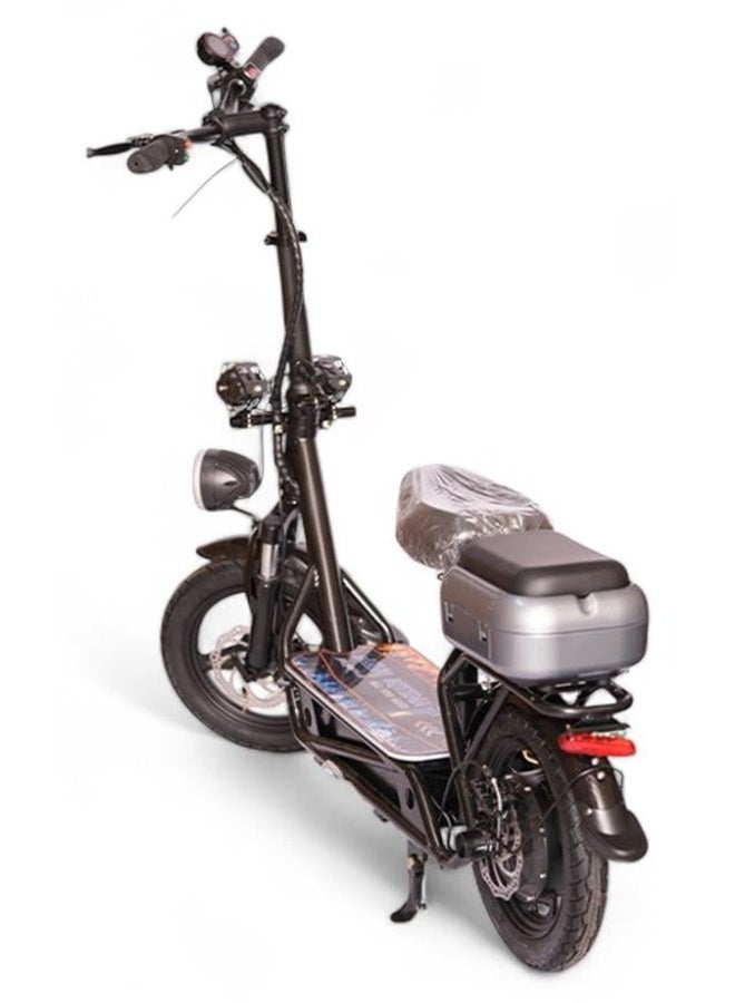 سكوتر كهربائي بكرسي الدب الروسي بسلة محرك 1200 واط