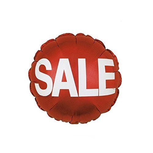 CTI Red Sale Balloon (18 Inch Mylar) (Pkg of 25, Red/White) - Image 5