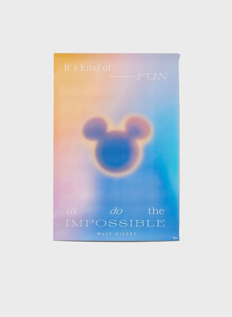 Typo Mickey Do The Impossible Hang Out Poster