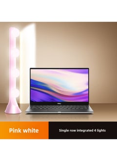 General 2-row Led Desktop Makeup Light Live Broadcast Fill Professional Live Broadcast Studio Video Background Pure Photography Light-Light Source Color:【Pink White】 Single Row Integrated 4 Lights (three-co  - Image 1
