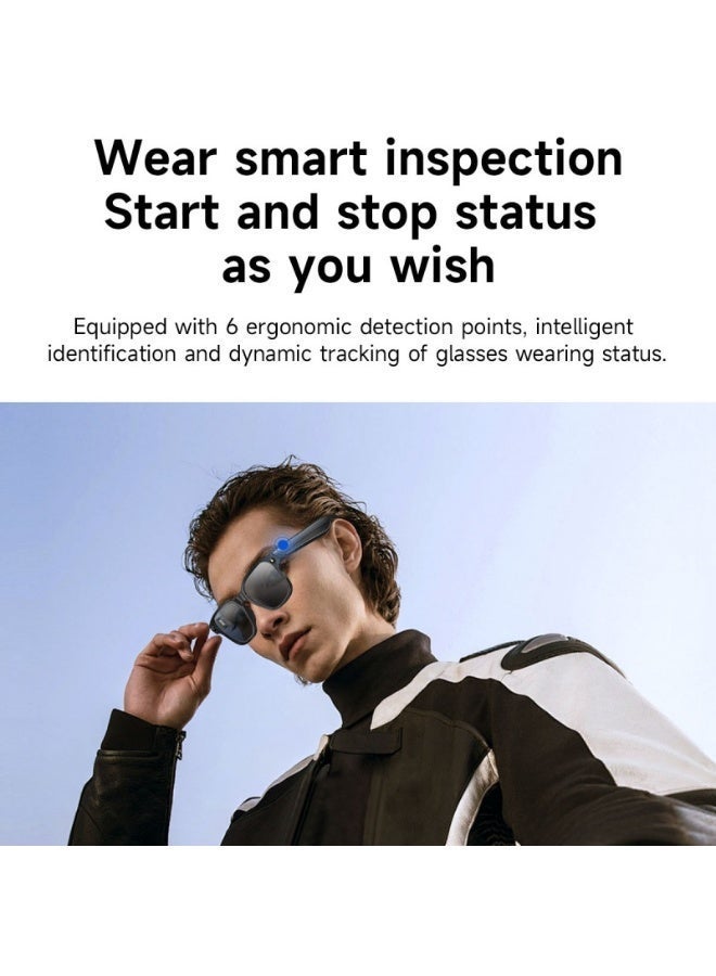 Domars AI Smart Glasses with Camera and Audio, 800W HD Camera Glasses for Men/Women with Speakers/Bluetooth 5.4 & Languages Translation Sports/Travel/Drive/Meetings (Color Change Lenses) - Image 5