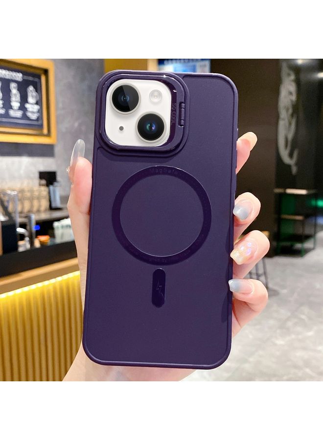 Case Cover For iPhone 14 Plus Magsafe All-inclusive TPU Phone Case Dark Purple
