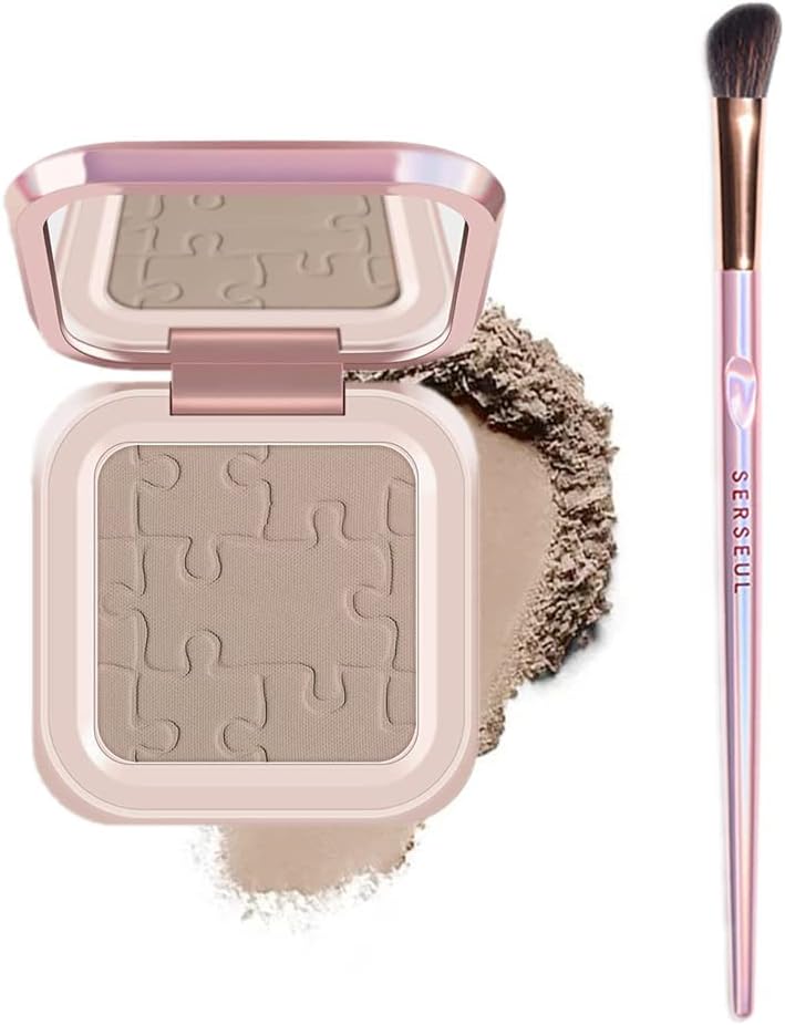 مجموعة باليت مكياج كونتور جو هو مع مرآة وفرشاة مسحوق كونتور ناعم وسلس