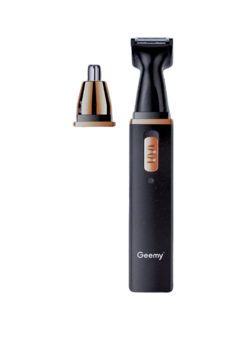 Geemy Multifunctional Rechargeable Nose And Ear Hair Trimmer Machine black - Image 4