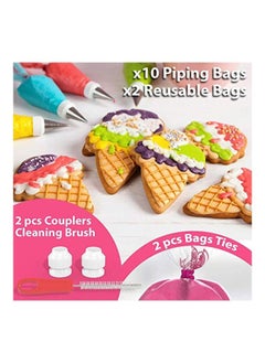 52-Piece Icing Piping Bags And Tips Cupcake Decorating Kit Multicolour - pzsku/ZE845661AE0CC5FC4AA4CZ/45/_/1694245113/a30942f8-5eba-4747-b9ae-6b44955a5cd9