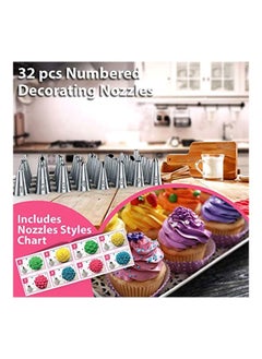 52-Piece Icing Piping Bags And Tips Cupcake Decorating Kit Multicolour - pzsku/ZE845661AE0CC5FC4AA4CZ/45/_/1694245114/e6d21a1c-5d46-4014-8aac-8192924d37f7