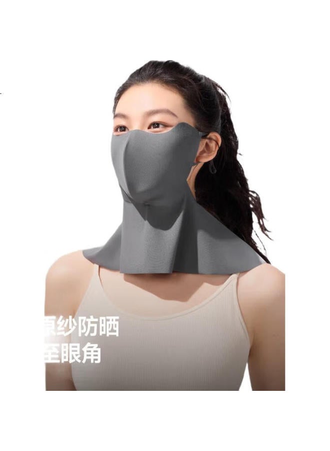 Beneunder Sun Protection Neck Gaiter For Women, Uv-Resistant Face Mask, Face-Covering Bandana, Distant Mountain Gray Al219 - Image 2