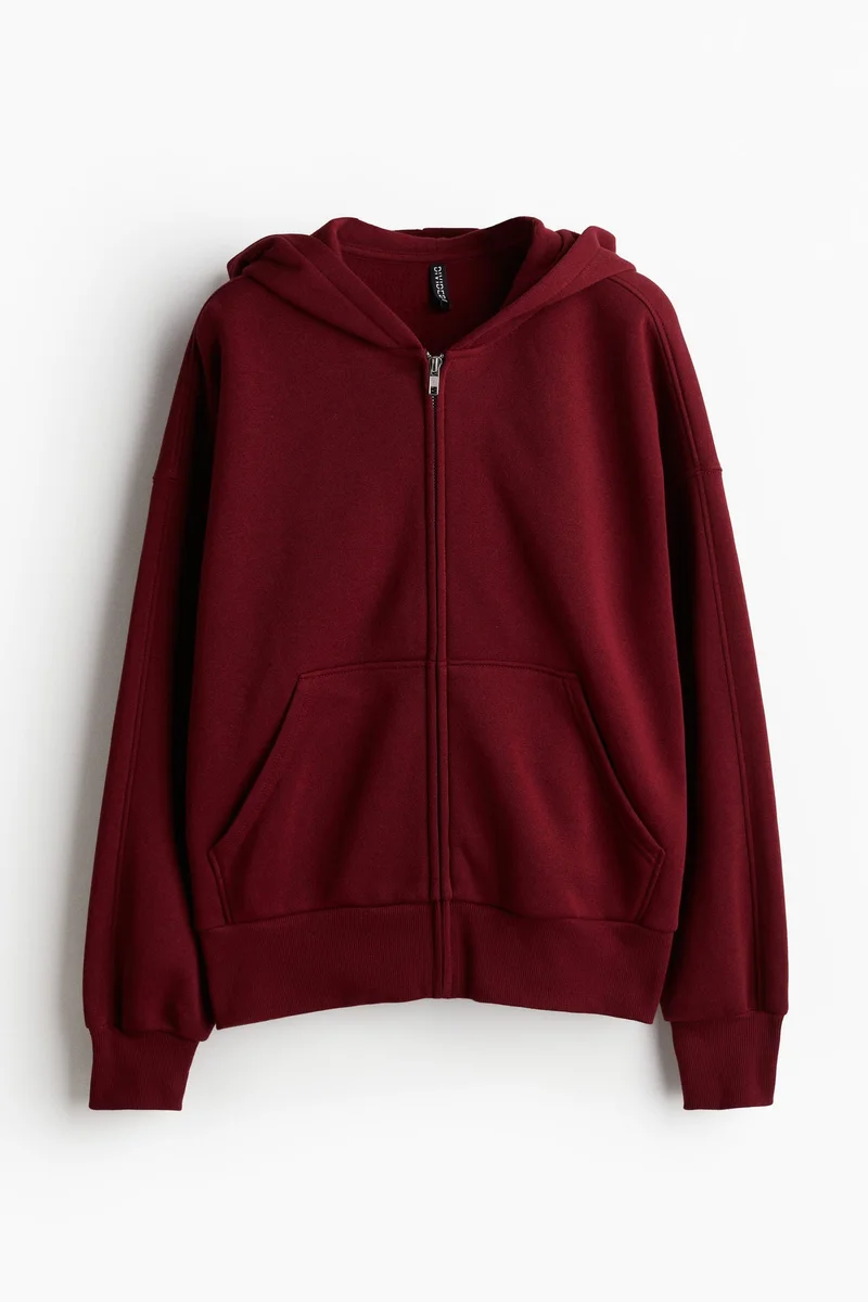 H&M Oversized zip-through hoodie