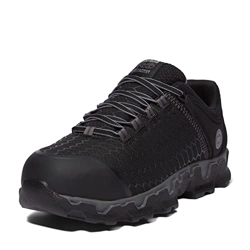 Timberland PRO Mens Powertrain Sport Alloy Safety Toe Industrial Athletic Work Shoe BlackGrey2024 New 85 W - Image 1