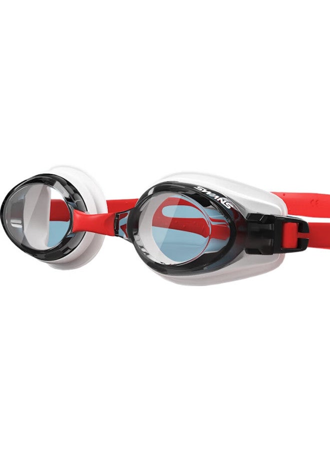 Swans Swimming Goggles, Imported From Japan, Waterproof, Anti-Fog, High-Definition, For Men And Women, Myopia Swimming Glasses, Large Frame Equipment, Fox1-5 Black And Red - Image 2