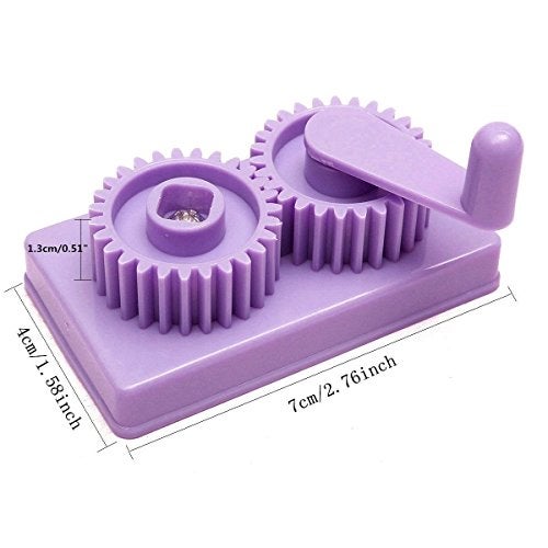 LUTIONS Cuziss Purple Hand-operated Quilling Crimper, Paper Slip Wave Shape Making Tool DIY Making Tool, Quilling Tool with Little Storage Case - Image 2