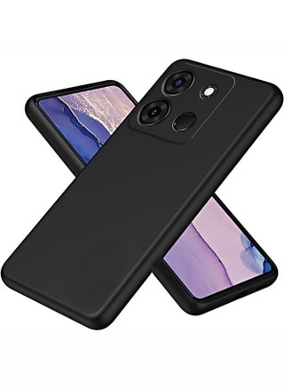 Infinix Smart 7/X6515/Tecno Spark Go 2023 Case Cover Ultra Slim Shockproof Protective Liquid Silicone Phone Case With Soft Anti-Scratch Microfiber Lining Cover Protective Case Cove Black - pzsku/ZE8458B14B765B76C6392Z/45/_/1684562091/6a28d620-23e3-45d4-9d70-608834427c90