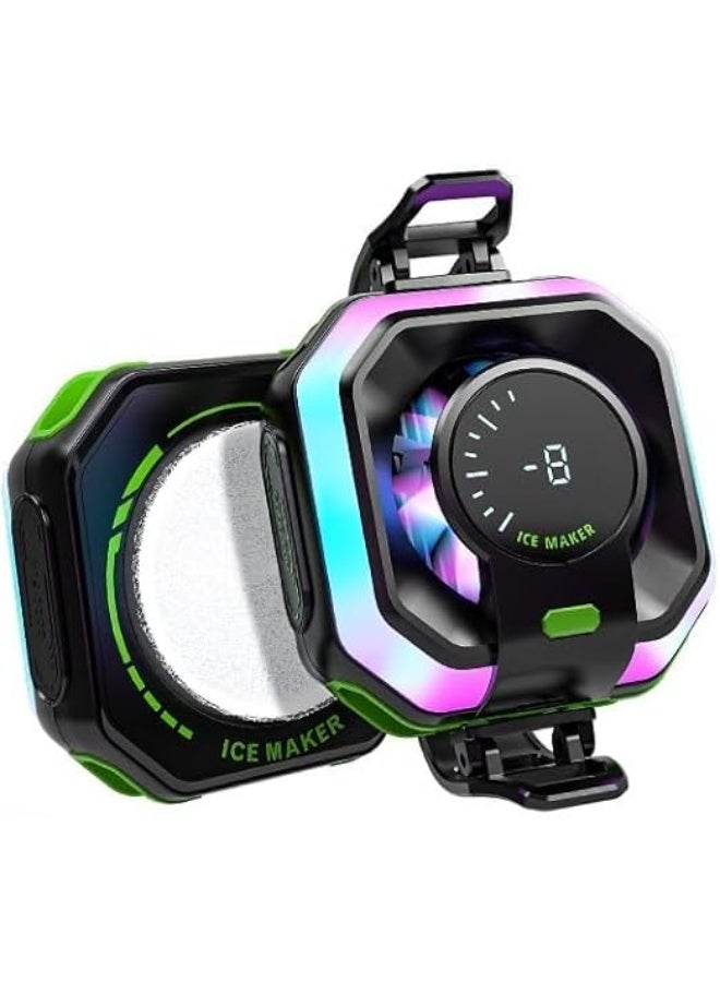 Funcooler JS86 Mobile Phone Cooler with AI Technology, Three-Level Temperature Control, Dual-in-One Holder (Clip/Magnet), Compatible with 6.5-inch Phones, Low Noise Semiconductor Cooling. - Image 1