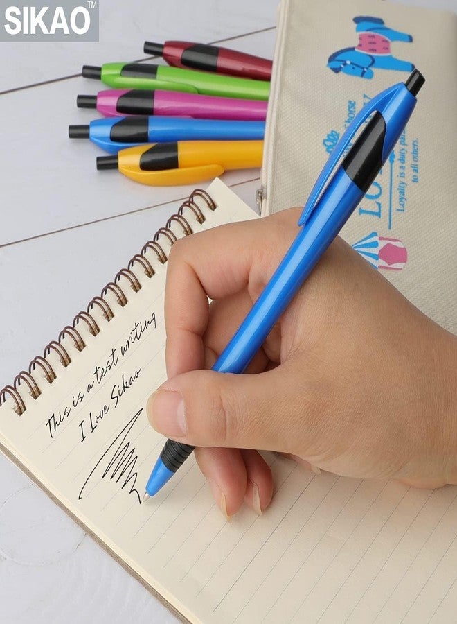 Sikao Pens Bulk, 60 Pack Gripped Slimster Ballpoint Pens Black Ink 1.0mm Medium Point Smooth Writing, Click Pens with Comfort Grip for Teachers, Students, Restaurant Servers, School & Office Use - Image 5