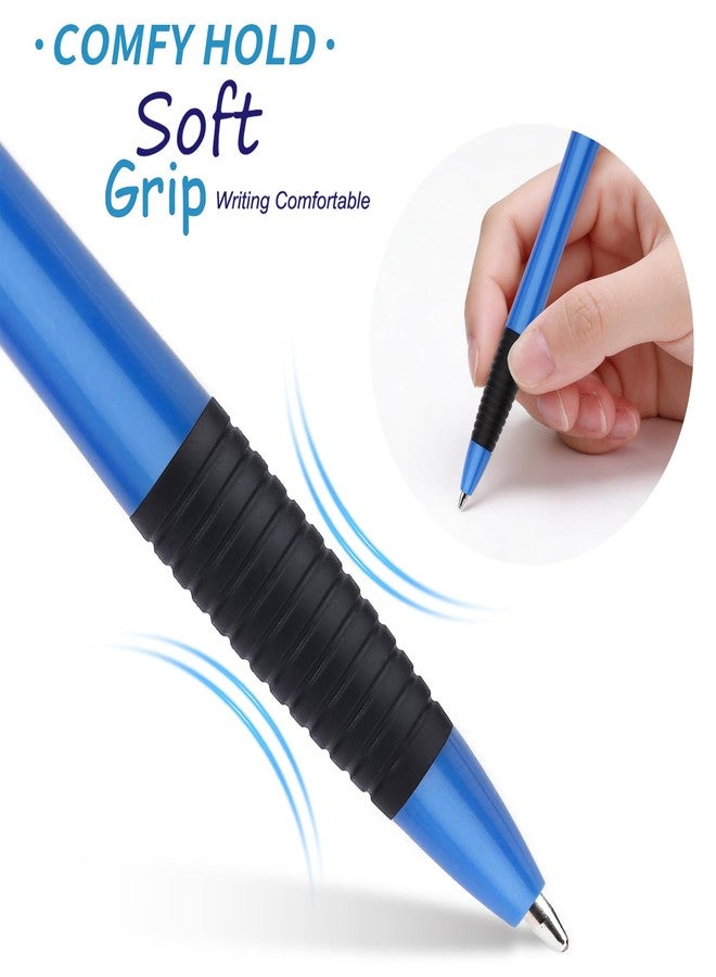 Sikao Pens Bulk, 60 Pack Gripped Slimster Ballpoint Pens Black Ink 1.0mm Medium Point Smooth Writing, Click Pens with Comfort Grip for Teachers, Students, Restaurant Servers, School & Office Use - Image 3