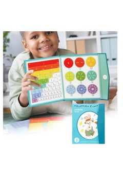 Magnetic Fraction Learning Puzzle, 2024 Montessori Division Board Math Counting Tool, Educational Math Fractions Manipulatives for Hands-On Learning (#A1)