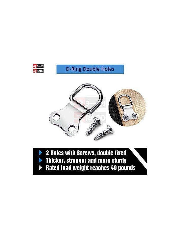 RACO Set of ten D-ring screws for hanging picture frames and painting frames  - Image 2