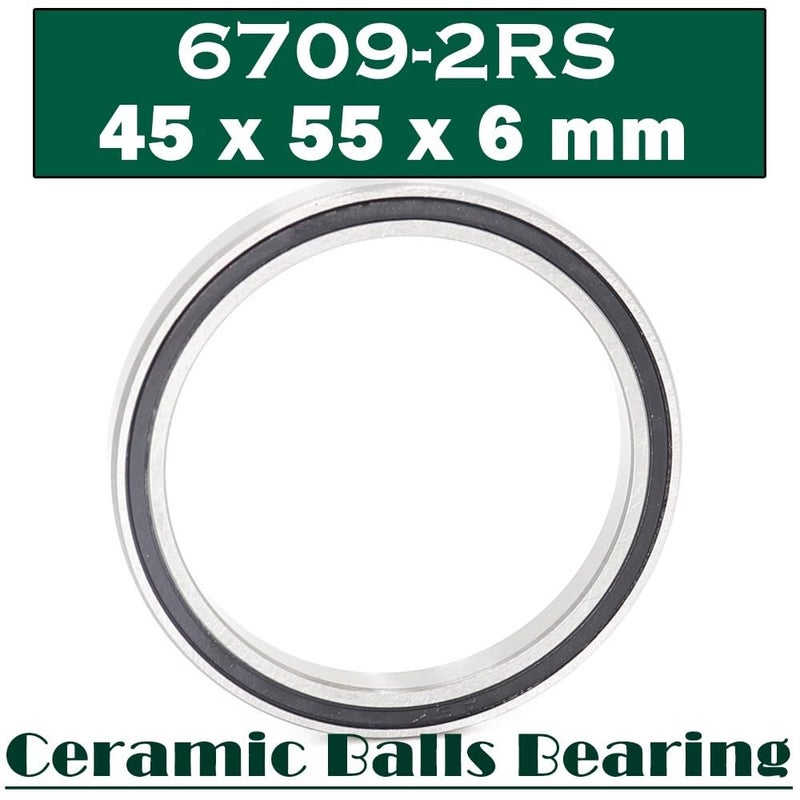 6709HC Hybrid Ceramic Bearing 45x55x6mm Motor Spindle With Si3N4 Balls - Image 3