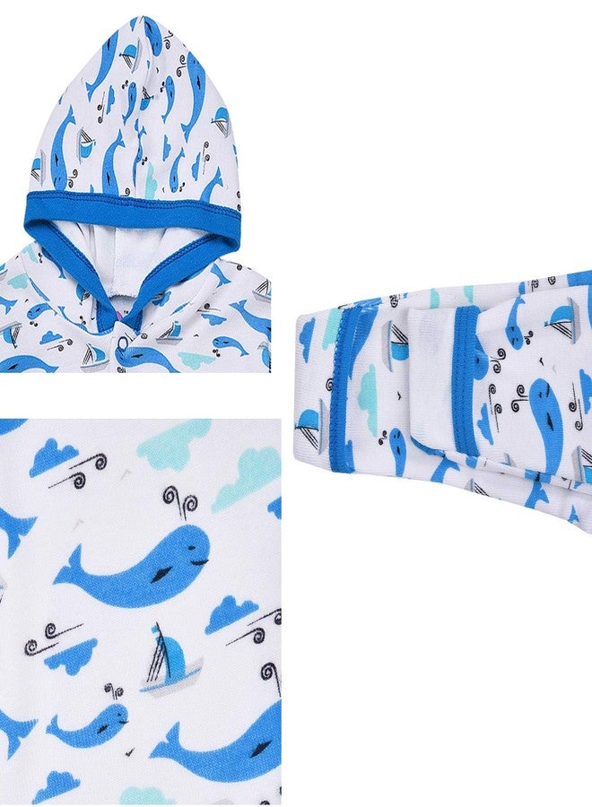 MAGIC TOWN Babyneeds New Born Baby Multi-Color Long Sleeve Cotton Sleep Suit Romper for Boys and Girls Set of 2 - Image 5