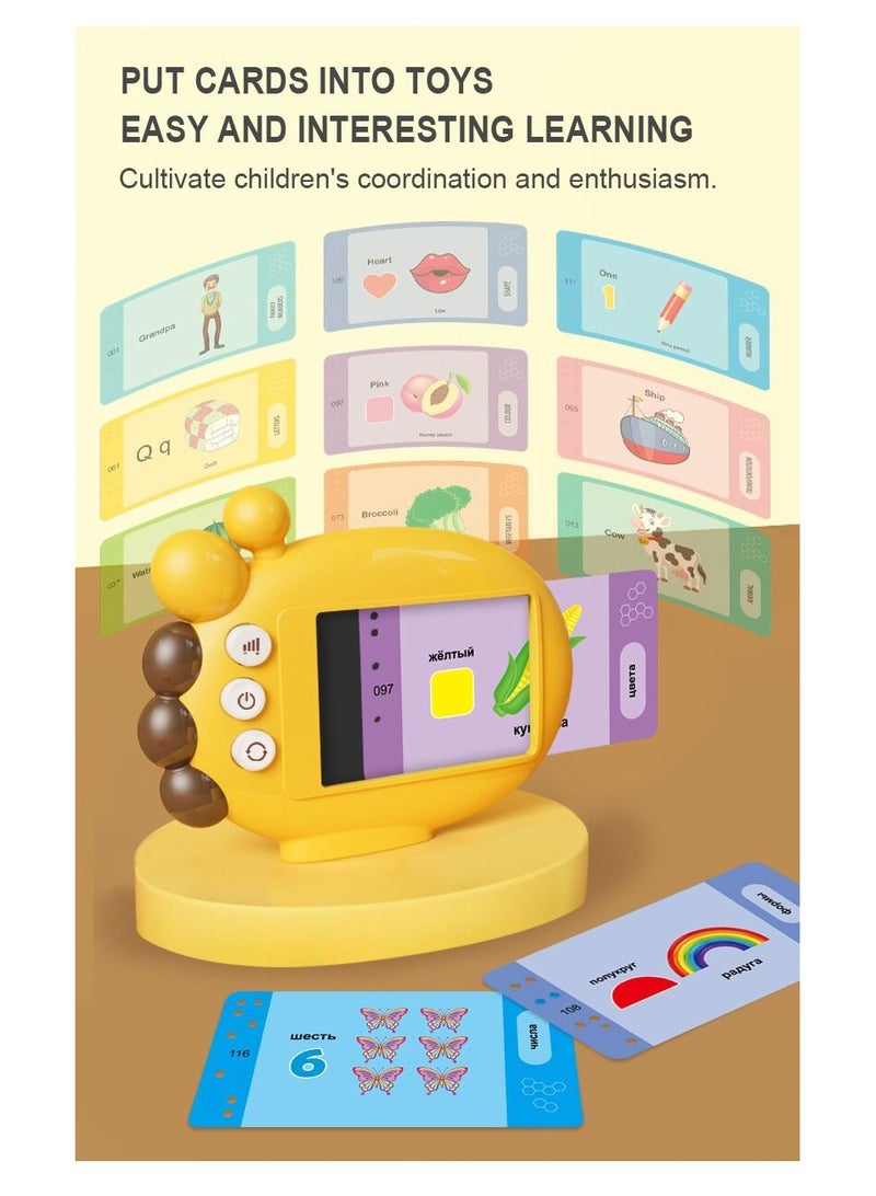 Audible Flash Cards with Sound Effects, Talking Flash Cards, Toddler Learning Toy with 60 Double-sided Learning Cards, Educational Interactive Toys, Fun Toddler Travel Toys, Ideal Gift for Kids Aged 3+ - Image 2