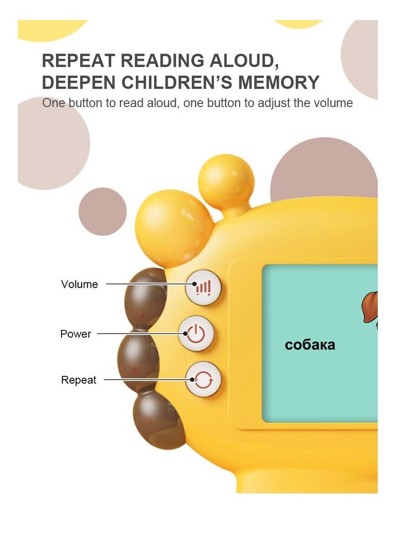 Audible Flash Cards with Sound Effects, Talking Flash Cards, Toddler Learning Toy with 60 Double-sided Learning Cards, Educational Interactive Toys, Fun Toddler Travel Toys, Ideal Gift for Kids Aged 3+ - Image 4