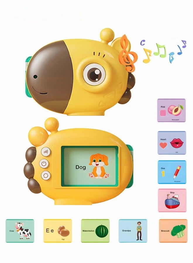 Audible Flash Cards with Sound Effects, Talking Flash Cards, Toddler Learning Toy with 60 Double-sided Learning Cards, Educational Interactive Toys, Fun Toddler Travel Toys, Ideal Gift for Kids Aged 3+ - Image 1