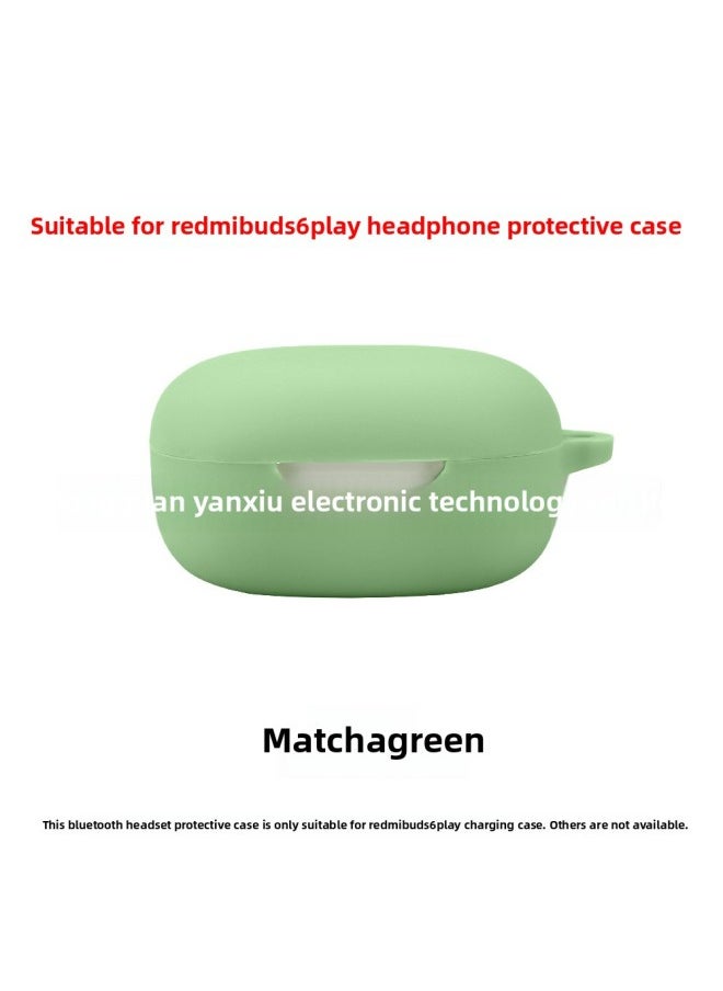 Generic - For Redmi Redmi Buds 6 Play Earphone Case Bluetooth Headset Protective Cover Xiaomi Charging Empty Box-Color:Matcha Green Nude Outfit-Model:Buds 6 Play - Image 1