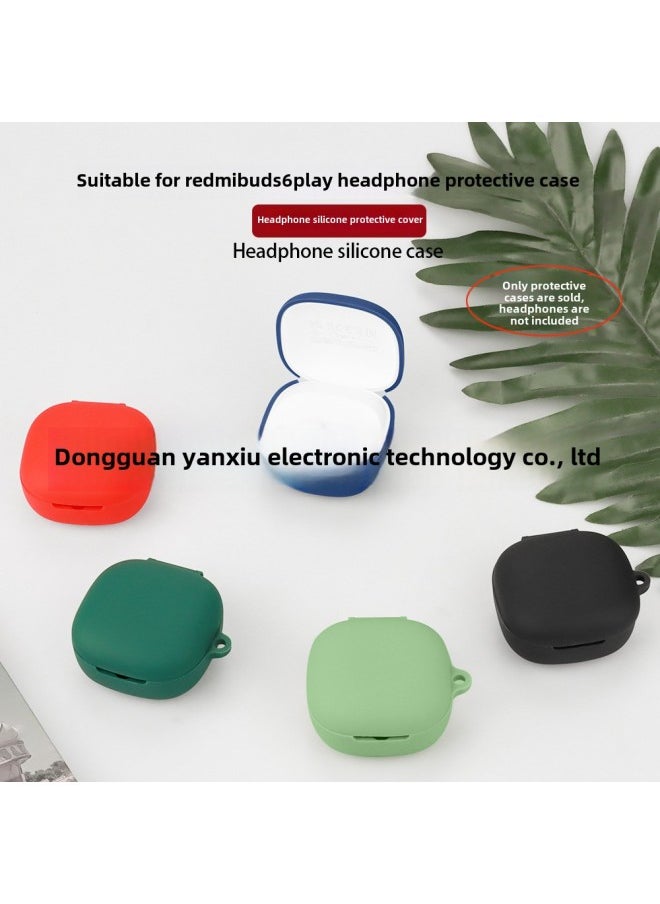 Generic - For Redmi Redmi Buds 6 Play Earphone Case Bluetooth Headset Protective Cover Xiaomi Charging Empty Box-Color:Matcha Green Nude Outfit-Model:Buds 6 Play - Image 1