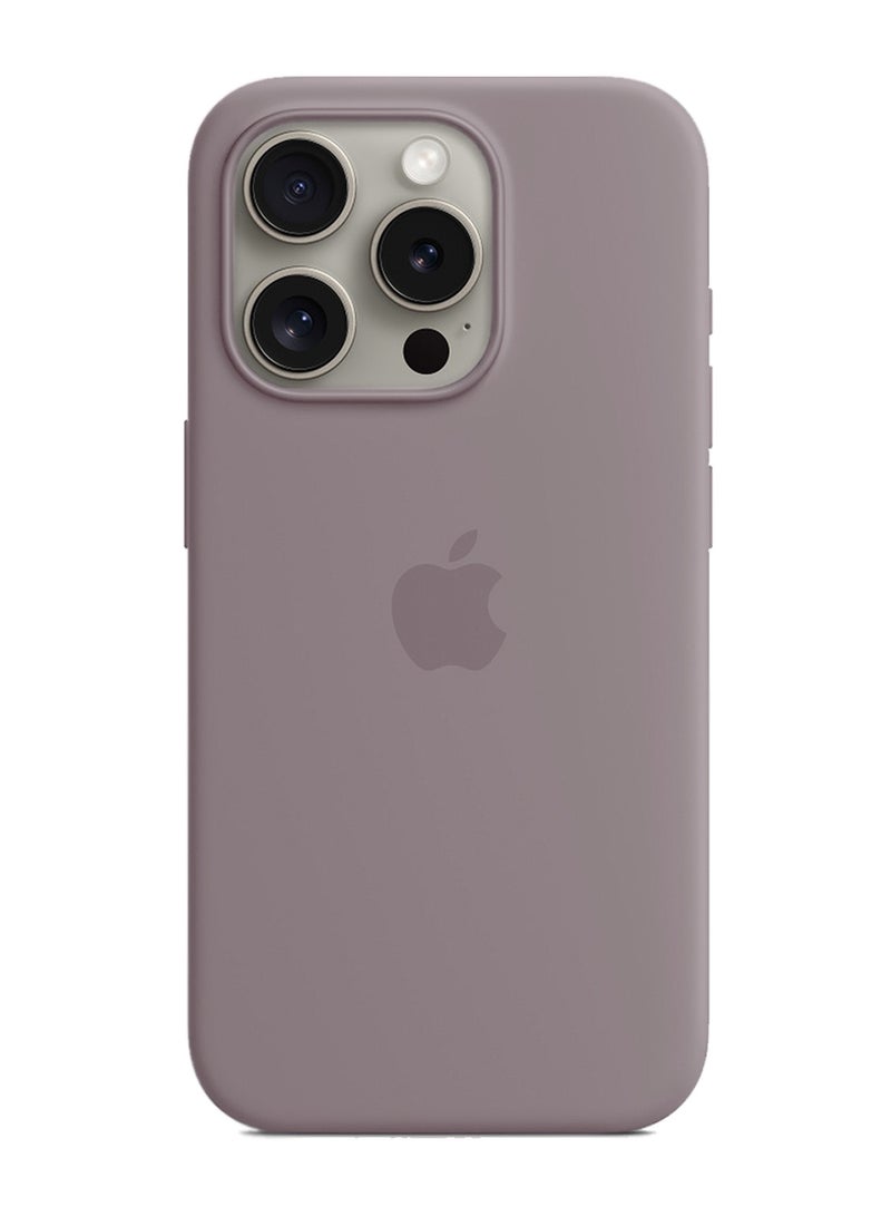 Wtech Apple iPhone 16 Pro Max 2024 Premium Soft Liquid Silicone Case Cover - Titanium - Image 1