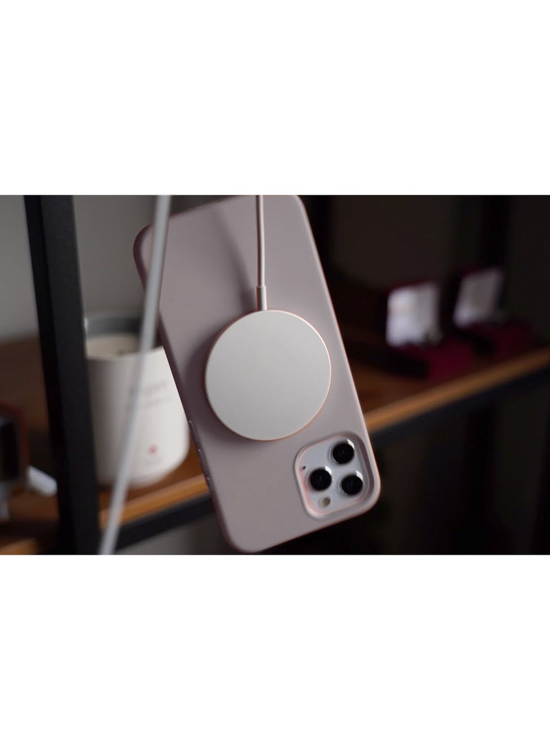 دبليو تيك غطاء الحماية من السيليكون السائل الناعم لآيفون 16 برو ماكس 2024 من أبل - تيتانيوم - Image 1