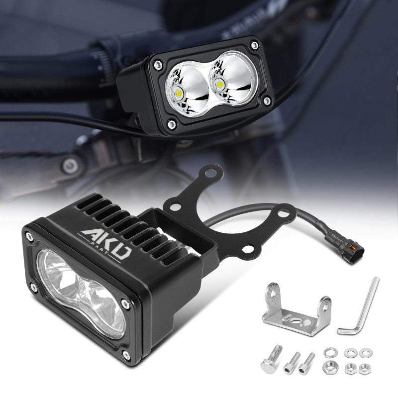 AKD Part Headlight Kit for SurRon Segway X260 3 Inch 20W Spot CREE LED Pods Lights for Dirt Bike Motorcycle Surron - Image 2