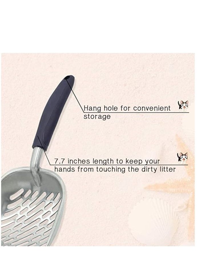 Y&D - Cat Litter Scoop, Poop Scoop Cat, Kitten Starter Kit Small Tray Durable Shovel Pet Cleanning Tool Box Self Cleaning for Pe - Image 1