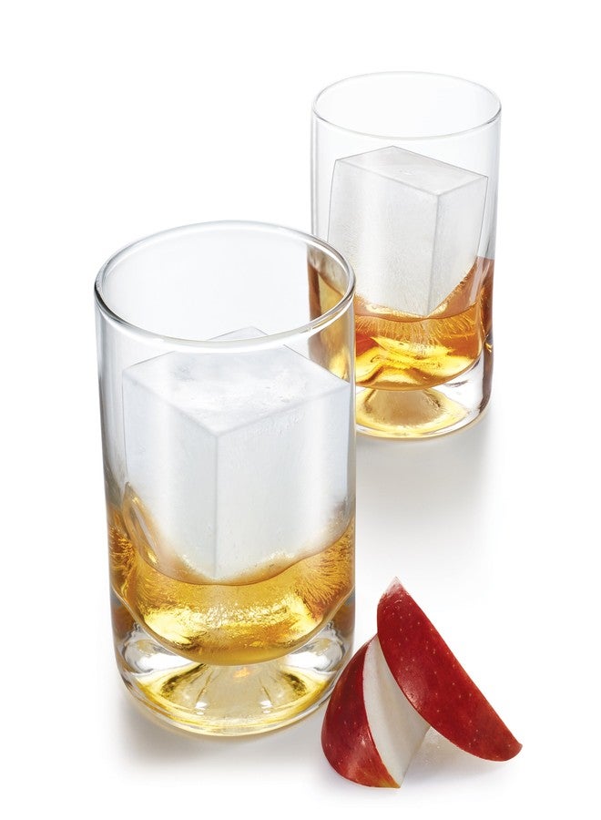 ZOKU Silicone Cube Ice Molds, Set of 2 Stackable Square-Shaped Ice Molds, Keep Drinks Colder Longer with Less Dilution, Easy-Release, BPA and Phthalate-Free, Slate Blue - Image 2