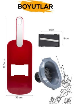 Qasul 5-Headed Kitchen Grater Set is Designed to Make Your Work Easier with Its Practical and Convenient Structure  - Image 4
