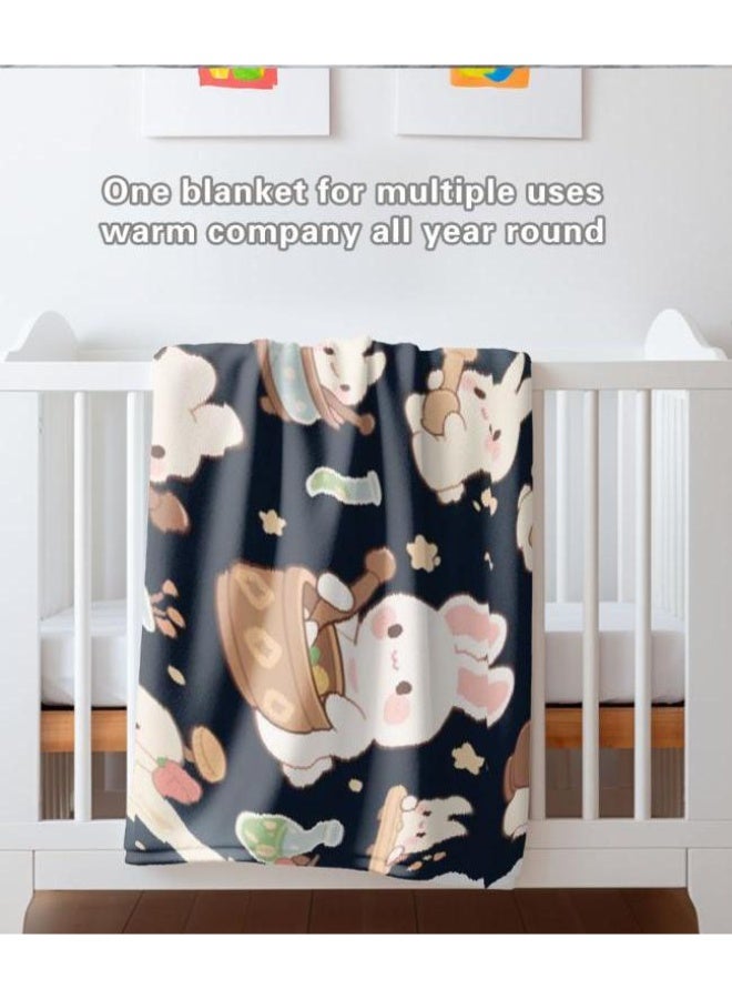 general Baby and children's cartoon flannel thin blanket (warm and comfortable, suitable for sleep, game use) 70cm*100cm - Image 4