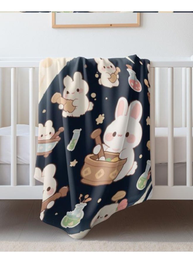 general Baby and children's cartoon flannel thin blanket (warm and comfortable, suitable for sleep, game use) 70cm*100cm - Image 3