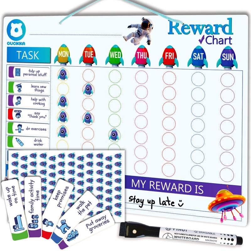 QUOKKA Reward Chart for Kids at Home - BOYS EDITION - Image 1