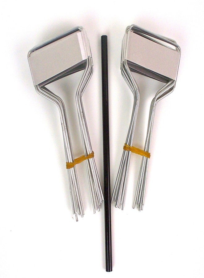 بوسمير قلم تحديد نباتات صغير الوجه من الزنك المعدني من بوسمير مع قلم رصاص كربوني، ارتفاع 5 بوصات (عبوة من 20 قطعة) - Image 1