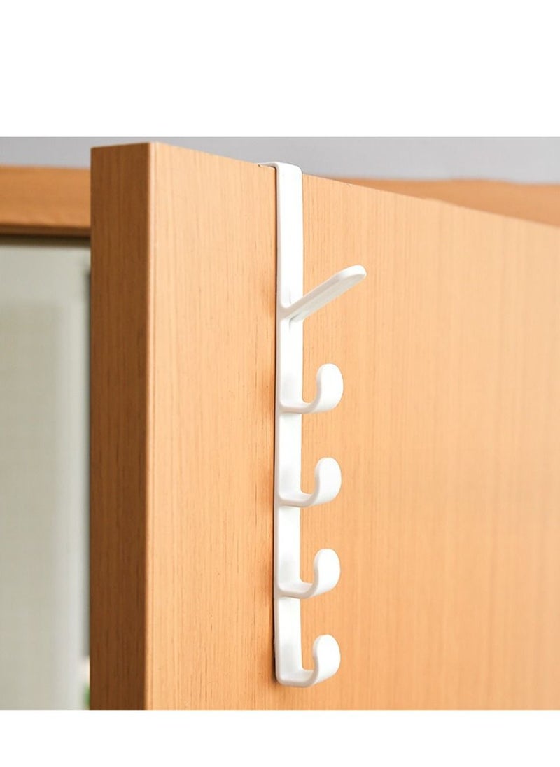 Long Row Hooks Behind Door Bearing Capacity 10 kg Vertical Five-Link Hooks Nail Free Hooks Behind Door Wall Mounted Shelf Storage Hanger Multi Function Door Rear Storage Hooks (White) - pzsku/ZE846212149475CAC8866Z/45/_/1694084498/1fa71d58-ffea-4292-866a-2abe0d0b9df6