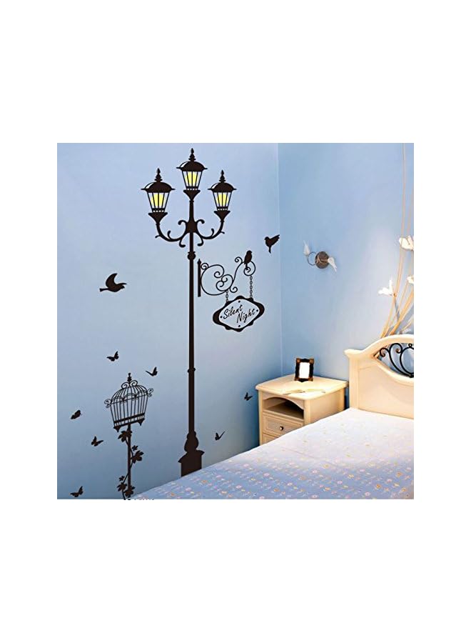 Zaboon Theme Street Lamp Bird Bedroom Living Room Decoration Decorate Wall Stickers Mural Decals - Image 1