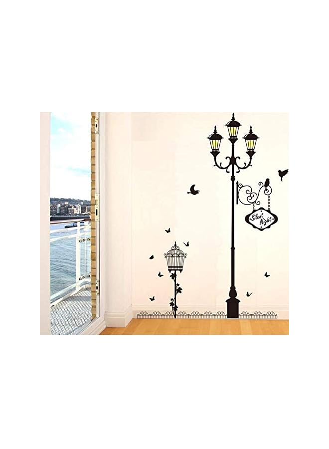 Zaboon Theme Street Lamp Bird Bedroom Living Room Decoration Decorate Wall Stickers Mural Decals - Image 4