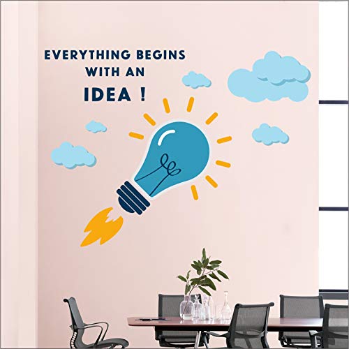 StickMe Idea Office Startup Motivation Quotes Wall Sticker (100 x 80 Cm, Multicolour, Vinyl)-Self-Adhesive - Image 2